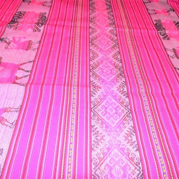 Pink   Tapestry Manta Lamas Designs - Picture 4 of 4
